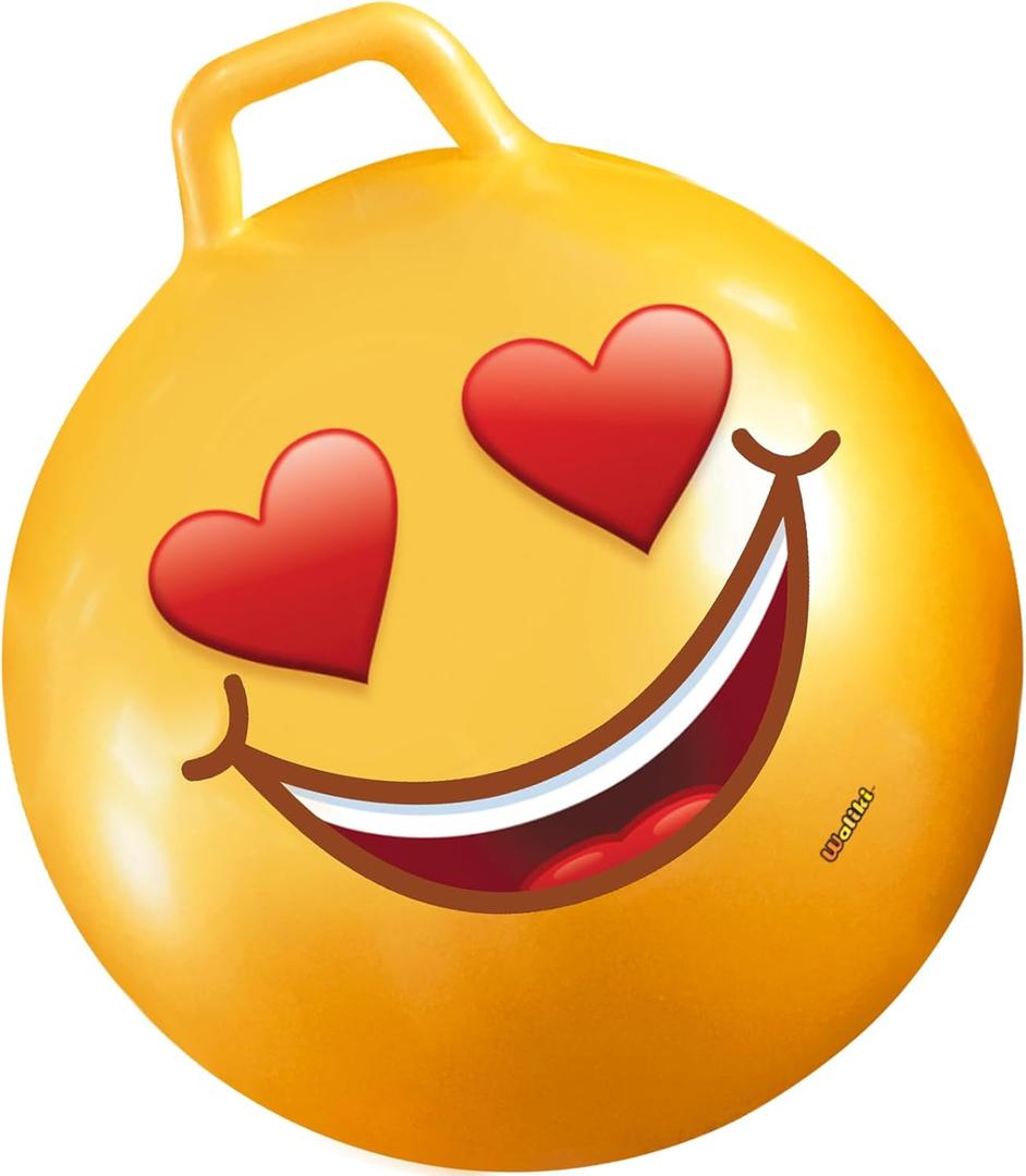 WALIKI Hopper Ball for Teens | Hippity Hop | Jumping Hopping | Bouncy Ball Field Day (22"/55CM) (Ages: 10-15 (22"), Emoji 3)