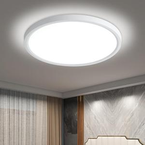 12 "LED Ceiling Light 24W Color Temperature 5000K, Flat Circular Ceiling Light for Bedroom, Kitchen, utilities, Laundry, Closets, Hallways, Easy Installation (White -5000K, 12 Inch)