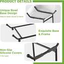 HBlife Fruit Bowl for Kitchen Counter - 3 Tier Ceramic Fruit Rack, Fruit Basket for Fresh Fruit&Veggies, Tiered Fruit Platter Serving Trays for Party