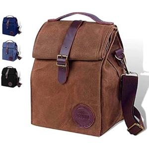 ASEBBO Insulated Lunch Bag for Women & Men (Brown)