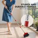 Handy Broom, Indoor/Outdoor Brooms, Duty Kitchen Broom, for Home Garage Kitchen Office Courtyard Lobby Patio Lawn Concrete (1 Pack, Red, New)
