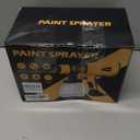 Paint Sprayer 1000W High Power Electric Spray Paint Gun with Adjustable Spray Width Knob 4 Nozzles and 3 Patterns Easy to Clean for Furniture Home Interior House Painting Yellow