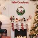 5 x Pipe Cleaners Craft 115pcs, Christmas Pipe Cleaners Bulk for DIY 8 inches Christmas Wreath, Chenille Craft Making Kit for Making Wreath with Cute Accessories, Manual Decoration for Door, Wall, Window