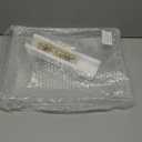 12"x16" Clear Acrylic Serving Tray with Golden Handles, Sturdy Huge Capacity Acrylic Tray for Coffee, Juice, Kitchen and Desk Organizer, Storage Tray