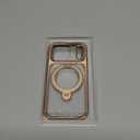 CASEKOO Rose Gold Glossy Designed for iPhone 17 Pro Case with 360 Spin Magnetic Stand [Fit for MagSafe][17FT Military Protection] Slim Polished Frame Titanium Alloy Sturdy Stand 6.3'', Rose Gold