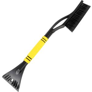 DXNQ Car Snow Brush and Ice Scraper, 24" Scratch Free Snow Remover with Comfortable Foam Grip, Detachable Winter Cleaning Brush Ice Scraper for Car Windshield Window Roof (Yellow) (EXP 01/01/27)