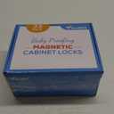 Vmaisi Adhesive Magnetic Locks for Cabinets & Drawers (32 Locks and 4 Keys)