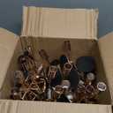 Gold Candlestick Holders - Bulk Decorative Metal Candelabra for Taper Candles - Fit 0.8 Inch Diameter - Gold Taper Candle Stands for Wedding Home Party Table Decor (Set of 18)