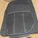 BDK ProLiner Car Floor Mats for Cars Trucks SUV, 3-Piece All-Weather Heavy Duty Rubber Liners with Universal Trimmable Fit, Durable Waterproof Vehicle Auto Floor Mats with Capture Ridges Black