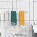 KOKOSIRI Towel Bar Brushed Nickel Bath Towel Hanger Holder 20-Inch Kitchen Rack Stainless Steel for Bathroom Hardware Wall Mount, 1 Pack B4008BR-L20