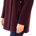 Nine West Women's Ah8211 - Nine West Mid-length Faux Wool Coat (Red, S)