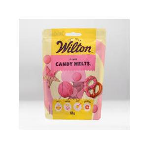 Wilton Pink Candy Melts Vanilla-Flavored 12oz. Bag for Baking & Candy Making Wafer Chips, 8/30/2026