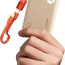 INIU Portable Charger, Ultra Slim 45W Fast Charging with Attached USB C Cable, 10000mAh Power Bank Battery Pack, Travel Essential Phone Powerbank for iPhone 17 16 Samsung S25 Google, Beige