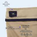 French Toast Girls' Adjustable Waist Pleated-Front Two-Tab Scooter Skirt (Beige, XS)