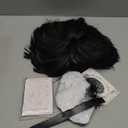 STYLER Short Black Cosplay Wig-1960s Men Synthetic Bowl Cut Mushroom Hair Anime Wigs for Daily use Halloween Christmas Costume Wig