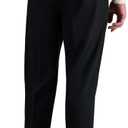 Haggar Men's Premium No Iron Khaki Classic Fit Flat Front Casual Pant (Regular and Big & Tall Sizes) (42W x 30L, Black)
