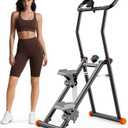 YYJO Foldable Stair Stepper 3 Adjustable Resistance Stair Climber with Handle Bar Cardio Exercise Machine for Home