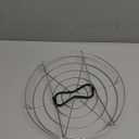 12in Silver Stainless Steel Canning Rack with Heat Resistant Silicone Handles for Regular Mouth and Wide Mouth jars, Holds 6 Quart or 7 Pint Jars in Pressure Canner Pot