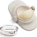 Dumpling Maker Set with Dough Cutter and Empanada Press Mold - Effortlessly Make Perfect Dumplings, Calzones, Pierogi, Chinese Turnovers (3")