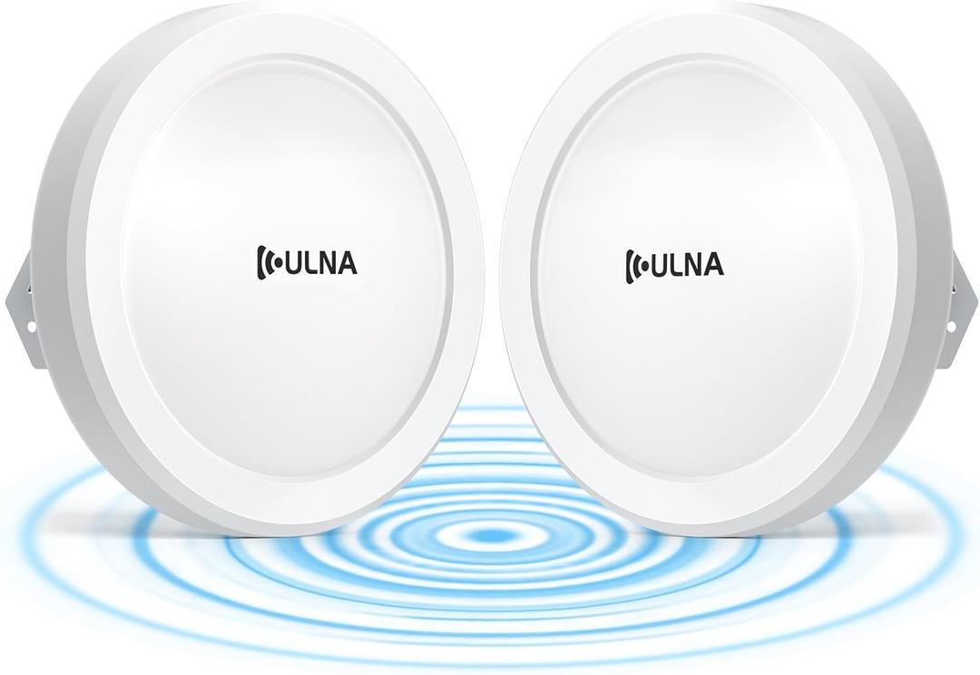 Wireless Bridge CPE609P, 1000Mbps Point to Point WiFi Bridge Outdoor, 5KM WiFi Internet Bridge Kit, 5.8G PtP PtMP Wireless CPE with 2 Gigabit LAN Ports,14dBi Antenna, IP65 Weatherproof, Plug & Play