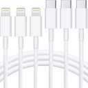 USB C to Lightning Cable 3Pack 3FT [MFi Certified] iPhone Fast Charger Cable USB-C Power Delivery Charging Cord for iPhone 14/13/12/12 PRO Max/12 Mini/11/11PRO/XS/Max/XR/X/8/8Plus/iPad, White
