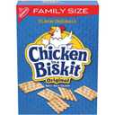 CHICKEN IN A BISKIT Original Baked Snack Crackers, Lunch Snacks, Family Size, 12 oz, BB March 8/2026
