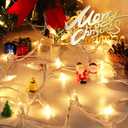Clear Christmas Lights 66FT 200 Incandescent Bulbs Warm White Mini Lights with White Wire for Christmas Tree, Garland, Thanksgiving, Wedding, Party, Home, Indoor & Outdoor Festival Decoration