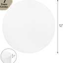 ZOOFOX 7 Pack Round Foam Circles for Crafts, 12" x 12" x 1" Thick Polystyrene Foam Discs for Wedding Holiday Modeling Sculpting School Crafts and DIY Projects