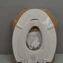 Mayfair NextStep2 Toilet Seat with Built-In Potty Training Seat, Slow-Close, Removable that will Never Loosen, Elongated, White