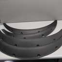 BLACKHORSE-RACING 4PCS 3.5"/890mm Universal Car Wheel Fender Flares Flexible Wide Body Wheel Arches PU(82+89cm)