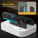 Gagaking 4 in 1 Controller Charging Dock for Nintendo Switch 2 Joy Con, 2.5H Fast Charging Joy Con Charger Station with LED Indicator,Organized Storage Stand for Switch 2 Accessories (White)