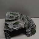 Large Reptile Hide Shale Scape Step Ledge, Reptile Cave Hideout, Bearded Dragons Accessories, Basking Rocks for Bearded Dragons (LargeB11.8 * 9.8 * 5.3)