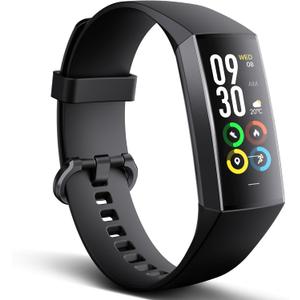 Fitness Tracker with 24/7 Heart Rate Blood Oxygen Sleep Monitor, Activity Tracker with 1.1" AMOLED Touch Color Screen, Multiple Sport Modes Step Counter, IP68 Waterproof for Women and Men