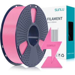 SUNLU High Speed PLA Filament 1.75mm, 30mm/s - 600mm/s Print Range, High Flow Speedy 3D Printer PLA Filament, Designed for Fast Printing, Good for Fast Printing, 1KG Pink