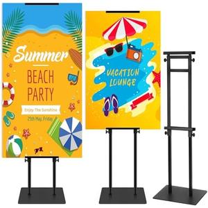 OUTNEE Poster Stand Heavy Duty - Adjustable Pedestal Sign Stand Double-Sided Poster Stands for Display Foam Banner, Poster Board Stand Floor Standing Sign Holder Height Up to 80 Inch, Black 1Pack