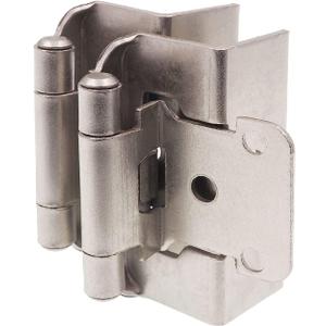DecoBasics 1/2" Overlay Full Wrap Cabinet Hinges for Kitchen (5 Pair /10 Pcs) -Satin Brushed Nickel Full Wrap Around Self Closing Cabinet Hinges DecoBasics 1/2" Overlay Full Wrap Cabinet Hinges for Kitchen (5 Pair /10 Pcs) -Satin Brushed Nickel Full Wrap Around Self Closing Cabinet Hinges