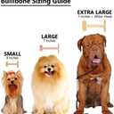 Bullibone Nylon Dog Chew Toy for Aggressive Chewers - Dental Hygiene Bone with Bacon Flavor, Durable Tough Chew Toys for Extra Large Dogs, Indestructible Dog Bone - 2 Pack