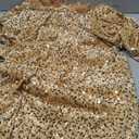 dasmzper Women Sexy Sequin Off The Shoulder Puff 3/4 Sleeve Bodycon Dress Formal Party Cocktail Evening Midi Dress XL