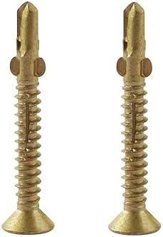 #10 x 1-5/8" Reamer Tek Torx/Star Head Self-Drilling Wood to Metal Screws - Tek Screws for Flatbeds, Trailers, or for Fastening Wood to Steel - T-25 Torx Screw Head (Count Undetermined)