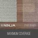 3 x NINJA Rug Gripper Pad for Hardwood Floors, Slip Resistant Grip Pads for Hard Surfaces, Adds Cushion Under Carpet and Maximum Protection, Keeps Area Rugs and Carpets Safe and in Place on Floor, 2x3 FT