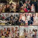 HONLYNE 58 PCS Wedding Wands with Lights,Fairy Wands, LED Silk Fairy Wand with Bells for Wedding Send Off, New Year, Raves, Concert, Birthday