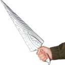 2 x 20.8" Knight Sword Halloween Costume Cosplay Accessory for Party Stage Performance Photo Prop Silver, Large