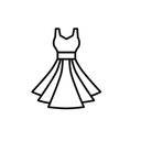 Women's Black Puff Sleeve Dress , Size M – Elegant Ruched Waist Design