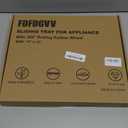 Bamboo Kitchen Appliance Sliders, Sliding Tray for Coffee Maker, Countertop Appliance Slider with 360 Rolling Wheels, Counter Slider Tray for Coffee Pot, Kitchen Aid Mixer (14" x 12")