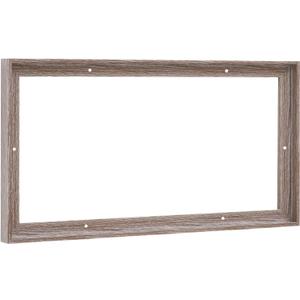 Pixy Canvas Floater Frame 10x20 for 3/4 (0.75) inch Deep Canvas Paintings/Canvas Prints/Wood Canvas Panels/Wall Art/Wall Decor/Home Decor/Artwork (Gray Oak, 10 x 20 inch, Landscape)