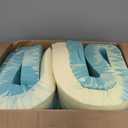 MLILY 2 Inch Queen Memory Foam Mattress Topper with Gel Infusion, Cooling Pad in a Box, CertiPUR-US Certified, 60”x80”, Blue OEKO-TEX STANDARD 100