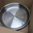 T-Fal Pro Tri-Ply Fry Pan, Stainless Steel Pan 12 inch, Induction Cookware, Oven Safe 500F, Fast & Even Heat, Professional Quality & Durability, Skillet, Cookware, Silver