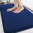 Amazon.com: OLANLY Thick Memory Foam Bath Mat Rug 34x21, Extra Soft Absorbent Bathroom Rug, Quick Dry Bath Mats, Non-Slip, Machine Washable Carpet for Bathroom, Tub and Shower, Home Decor Accessories, Navy : Home & Kitchen