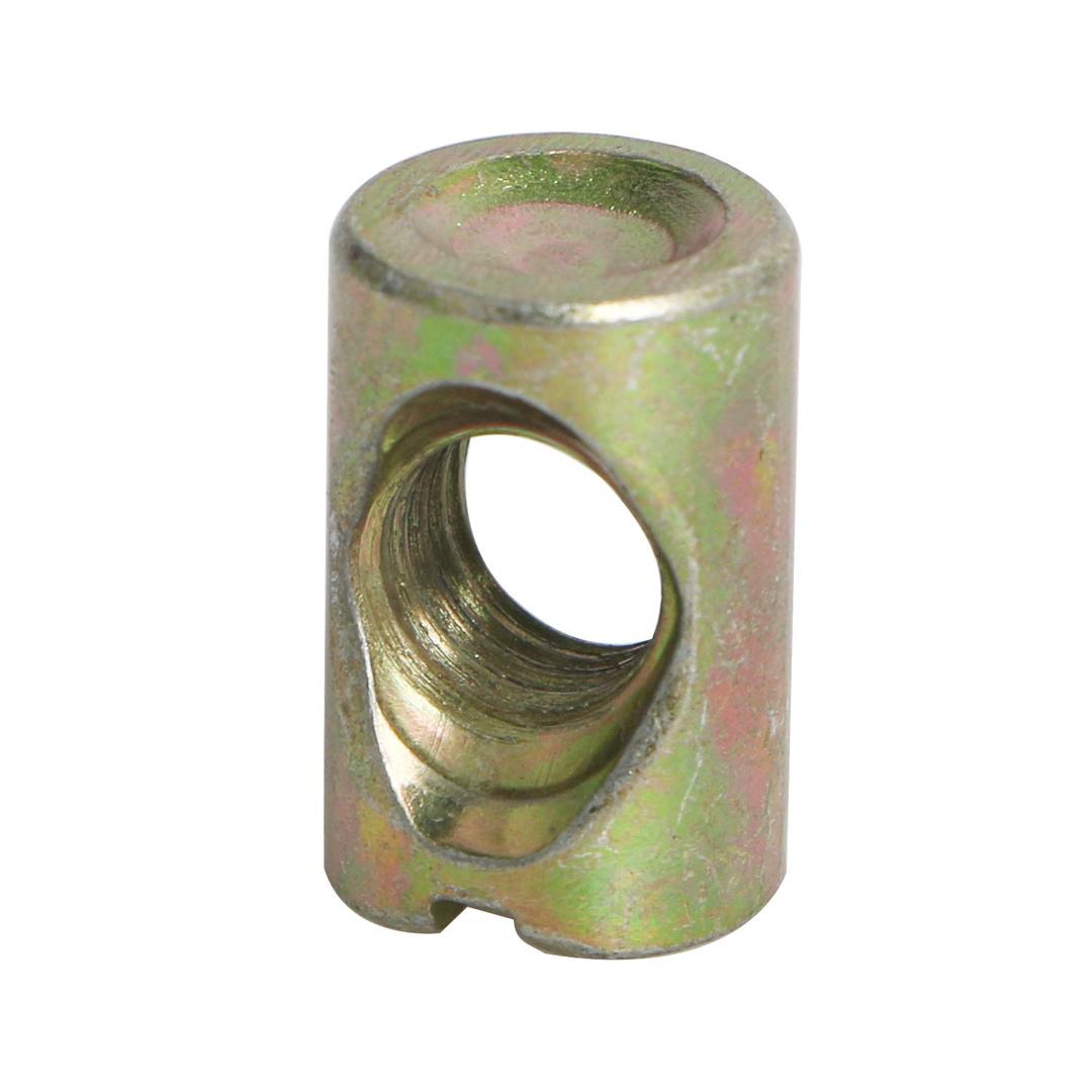 Barrel Nuts Cross Dowels Slotted Nuts for Furniture Beds Crib Chairs, M8 x 17mm, 30Pcs