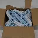 40pcs Baby Hangers for Nursery Closet, Infant Hangers Extendable and Non-Slip for Newborn Toddler Kids Clothes, 11"-14.6" Adjustable Children Coat Pant Hanger for Girl and Boy Nursery Must Have (Blue)